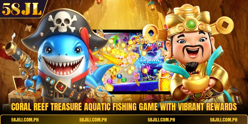 Coral Reef Treasure aquatic fishing game with vibrant rewards