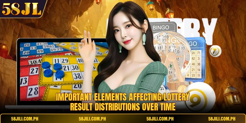 Important elements affecting lottery result distributions over time