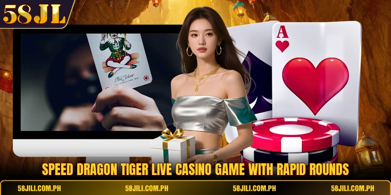 Speed Dragon Tiger live casino game with rapid rounds