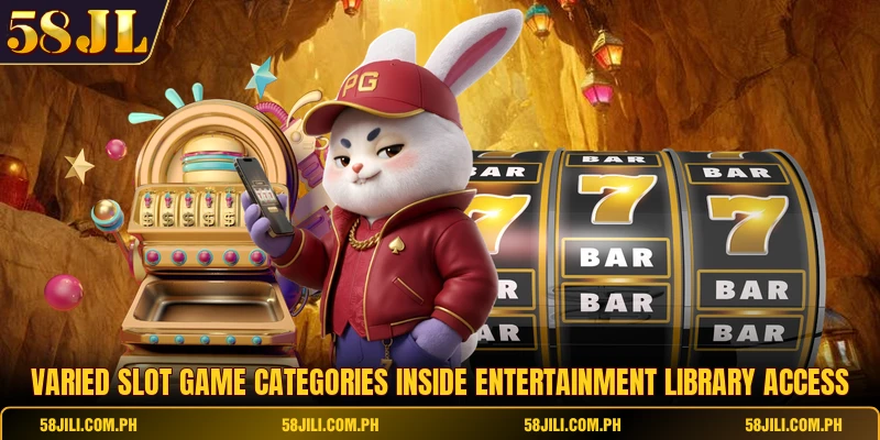 Varied slot game categories inside entertainment library access