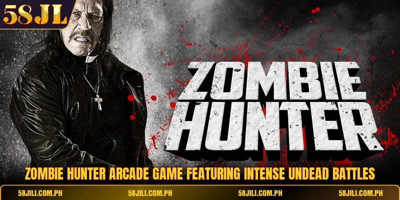 Zombie Hunter arcade game featuring intense undead battles